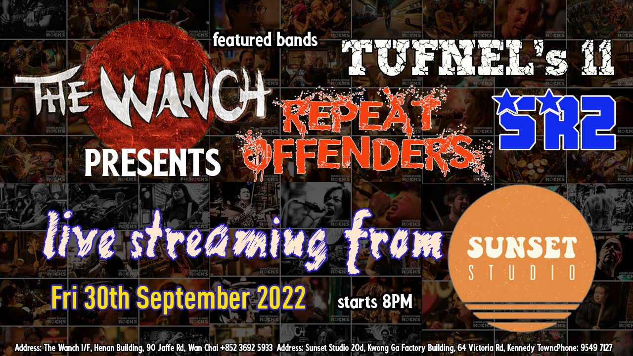 Livestream Concert w/ Tufnil’s 11, Black Kobra, & SR2