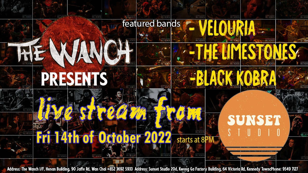 The Wanch & Sunset Studios Livestream Concert #15 w/ Valouria, The Limetones & Black Kobra