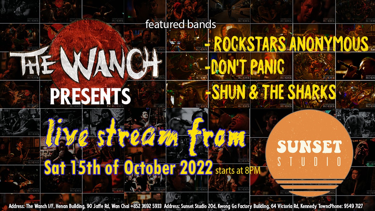 The Wanch & Sunset Studios Livestream Concert #16 w/ Rockstars Anonymous & Shun and The Sharks