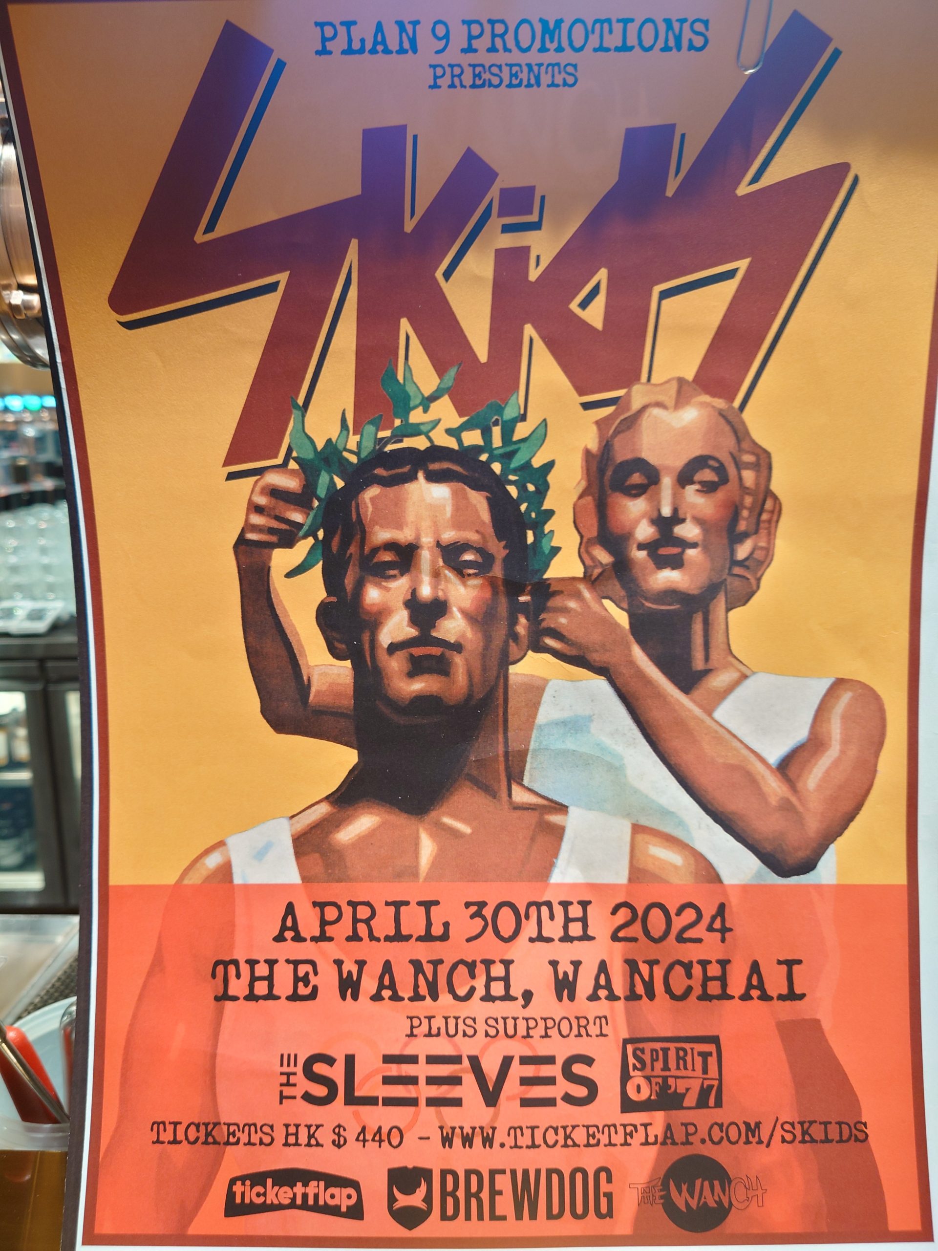 SOLD OUT!!! Doors Open at 7pm The Wanch, Plan 9 Promotions & Brewdog Present The Skidz with Special Guests The Sleeves & Spirit Of 77