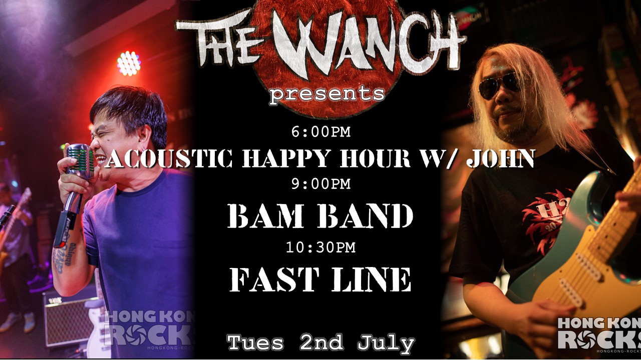 6pm Acoustic Happy Hour Features John of RE’CALL 9pm BAM Band 10:30pm Fast Line