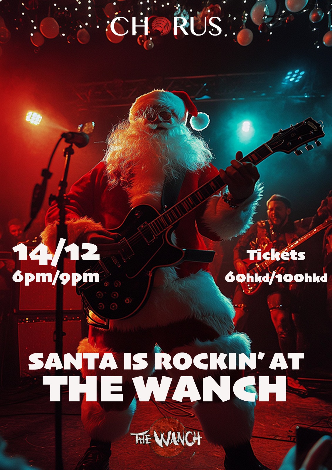 Chorus School Of Rock Christmas Special Tickets $60 Adavnce $100 at The Door