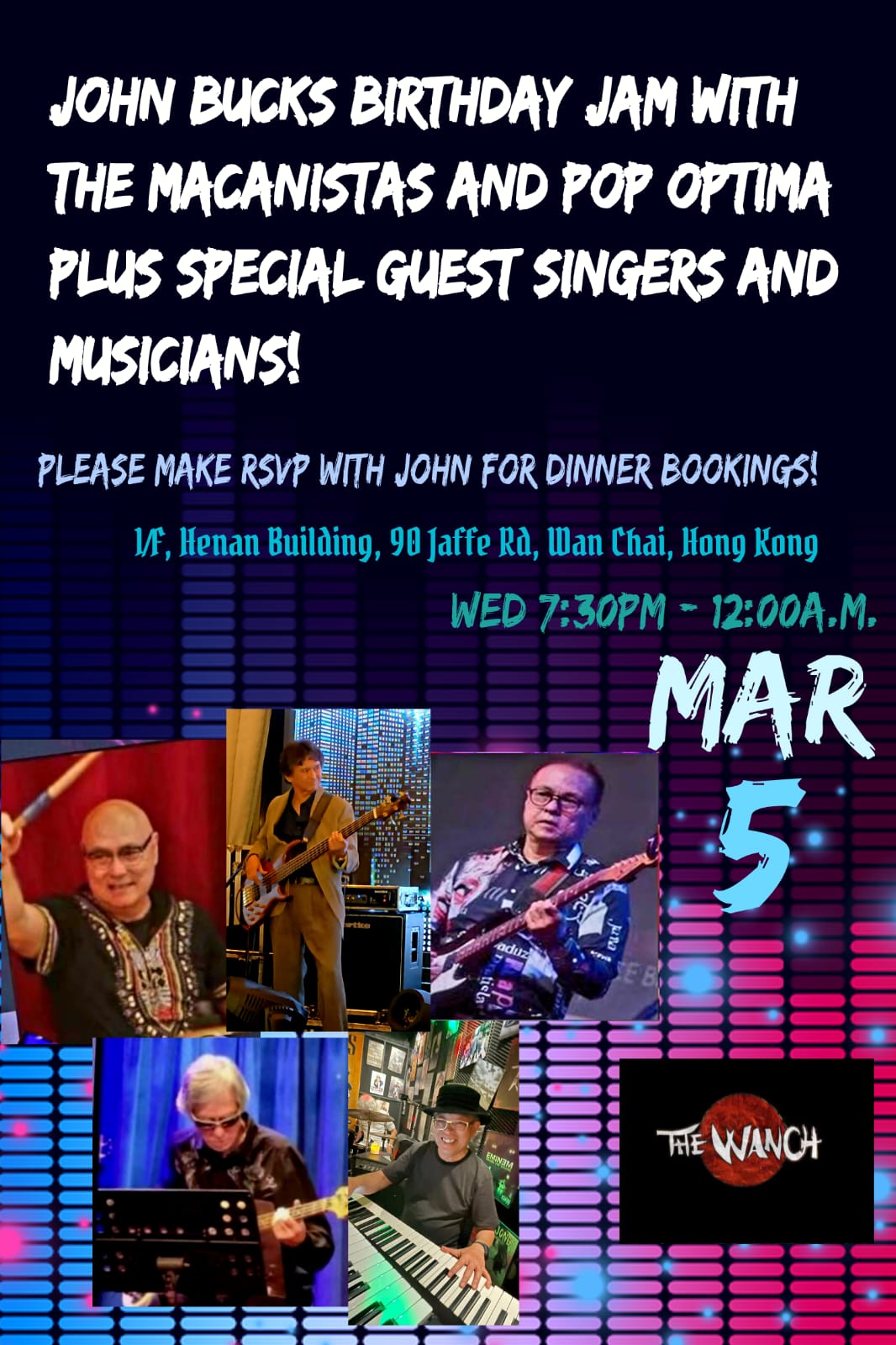 7pm Acoustic Happy Hour Featuring Iris 9pm The Macanistas & Pop Ultima