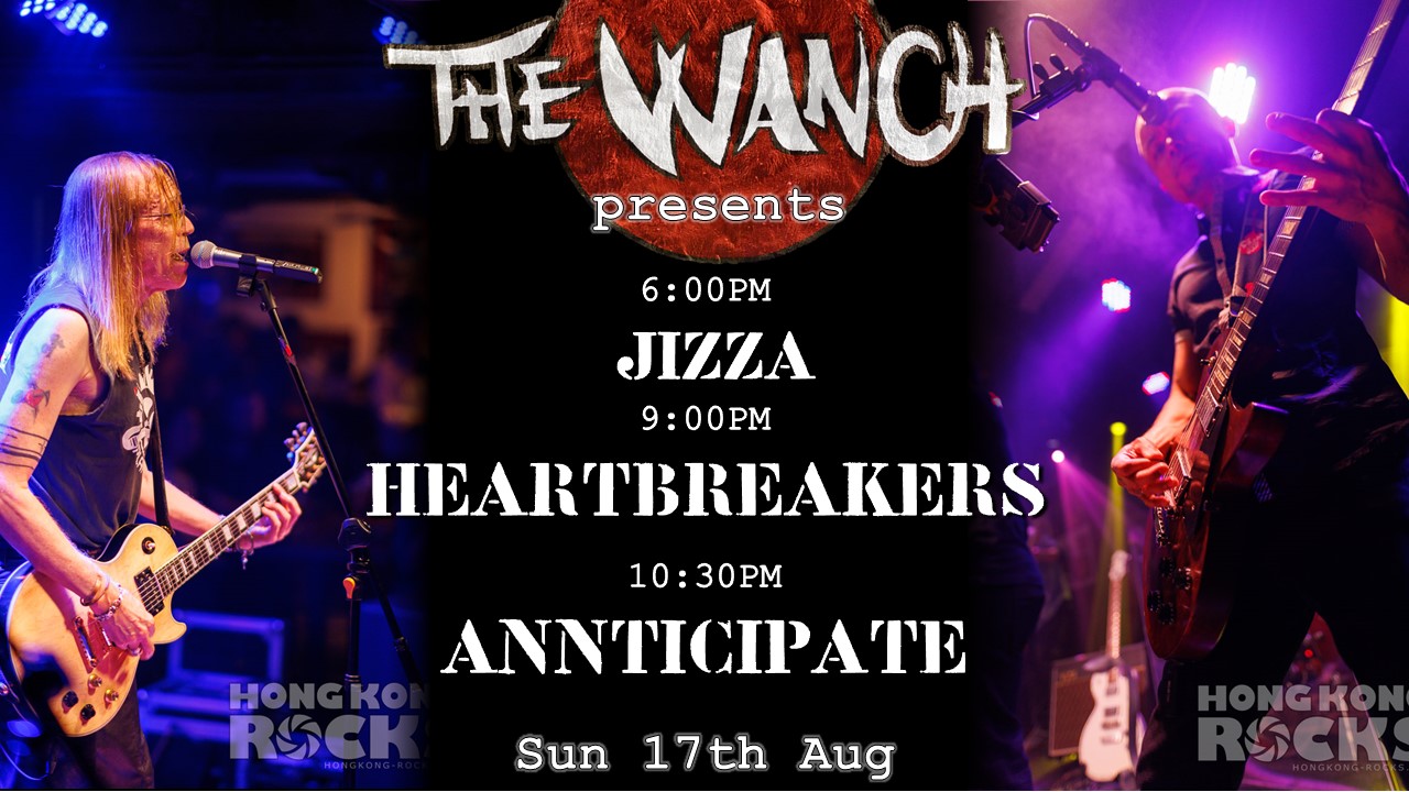 6pm Jizza 9pm Heartbreakers 10:30pm ANNticipate