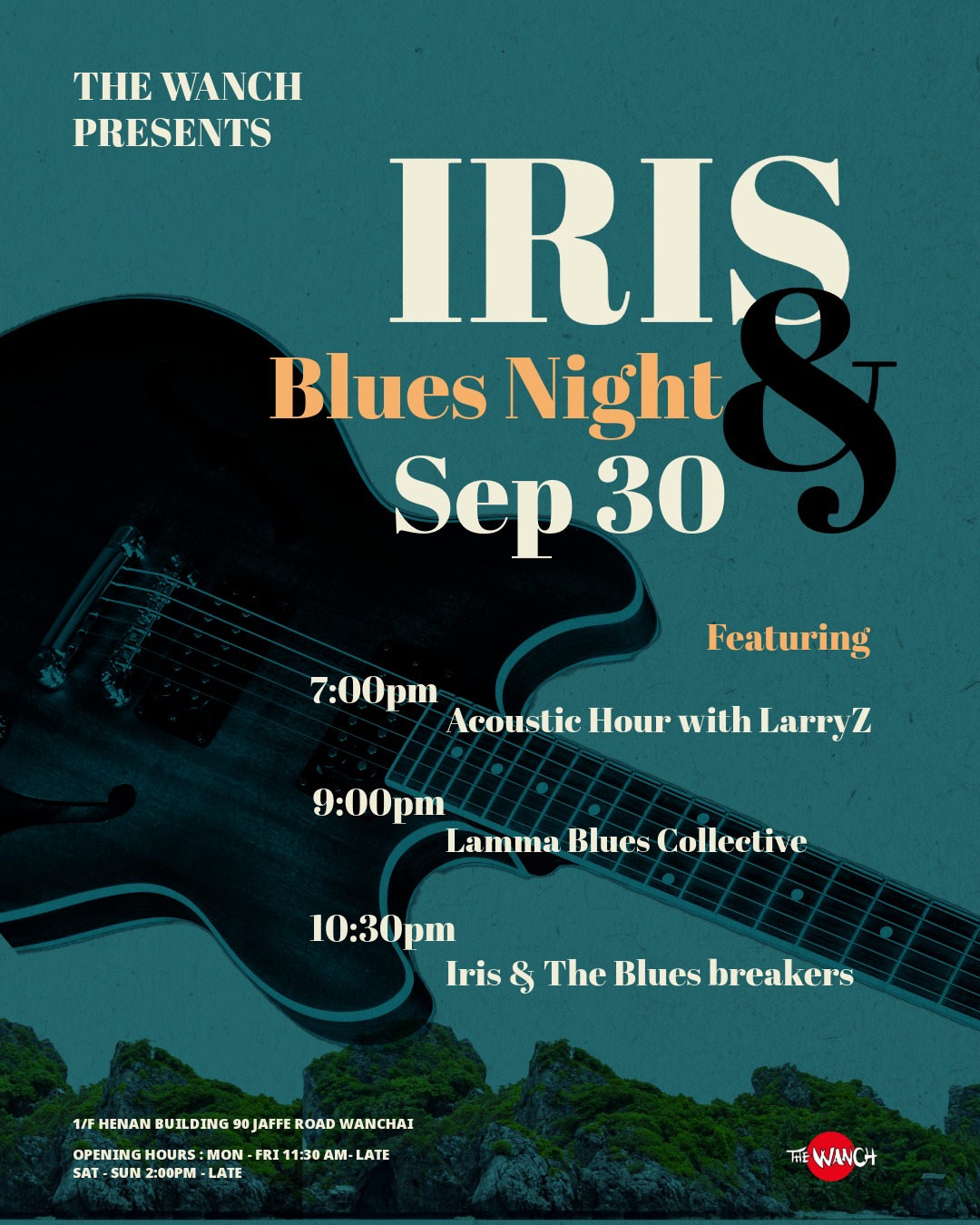 7pm Acoustic Happy Hour Featuring LarryZ 9pm Iris Blues Night with Special Guest Lamma Blues Collective 10:30pm Iris & The Bluesbreakers