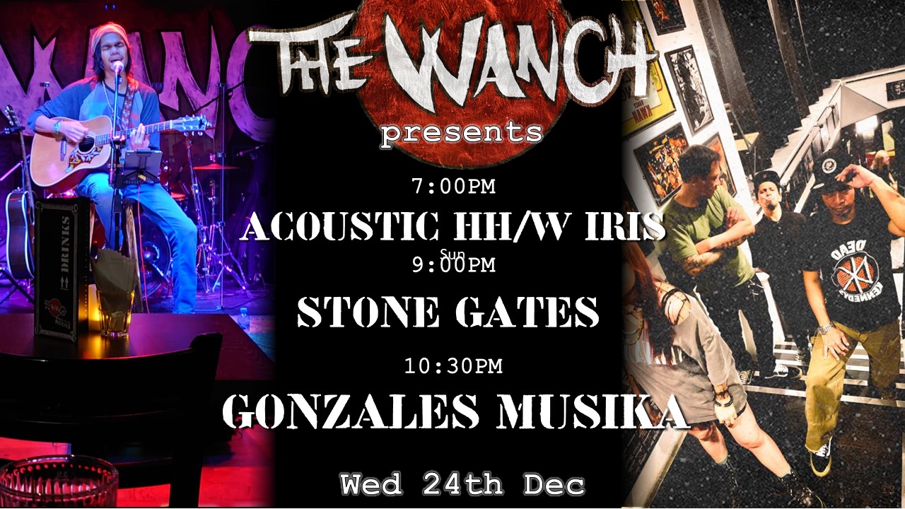 Rocking Christmas Eve 7pm Acoustic Happy Hour Featuring Keisha Buckland 9pm Stone Gates 10:30pm Gonzales Musika