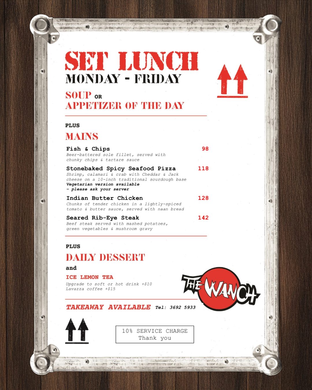 Lunch Menu 8th-10th