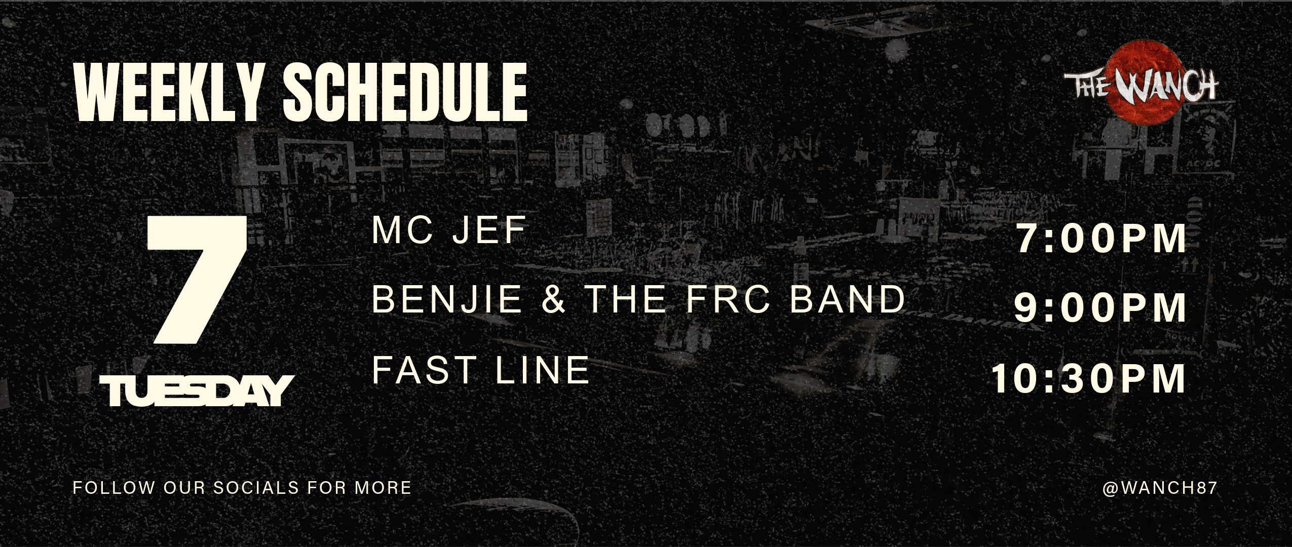 April 7th Line up